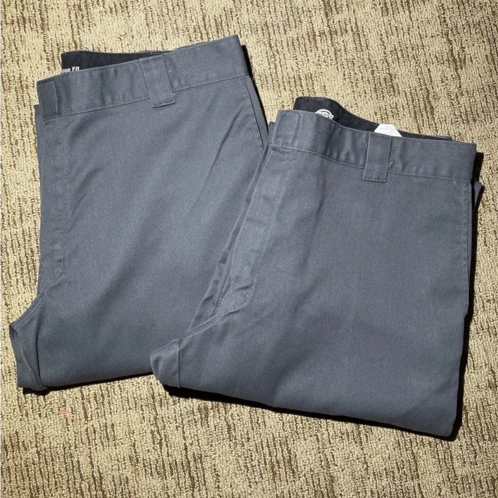 2 Dickies men’s gray Flex Loose Fit workwear pants